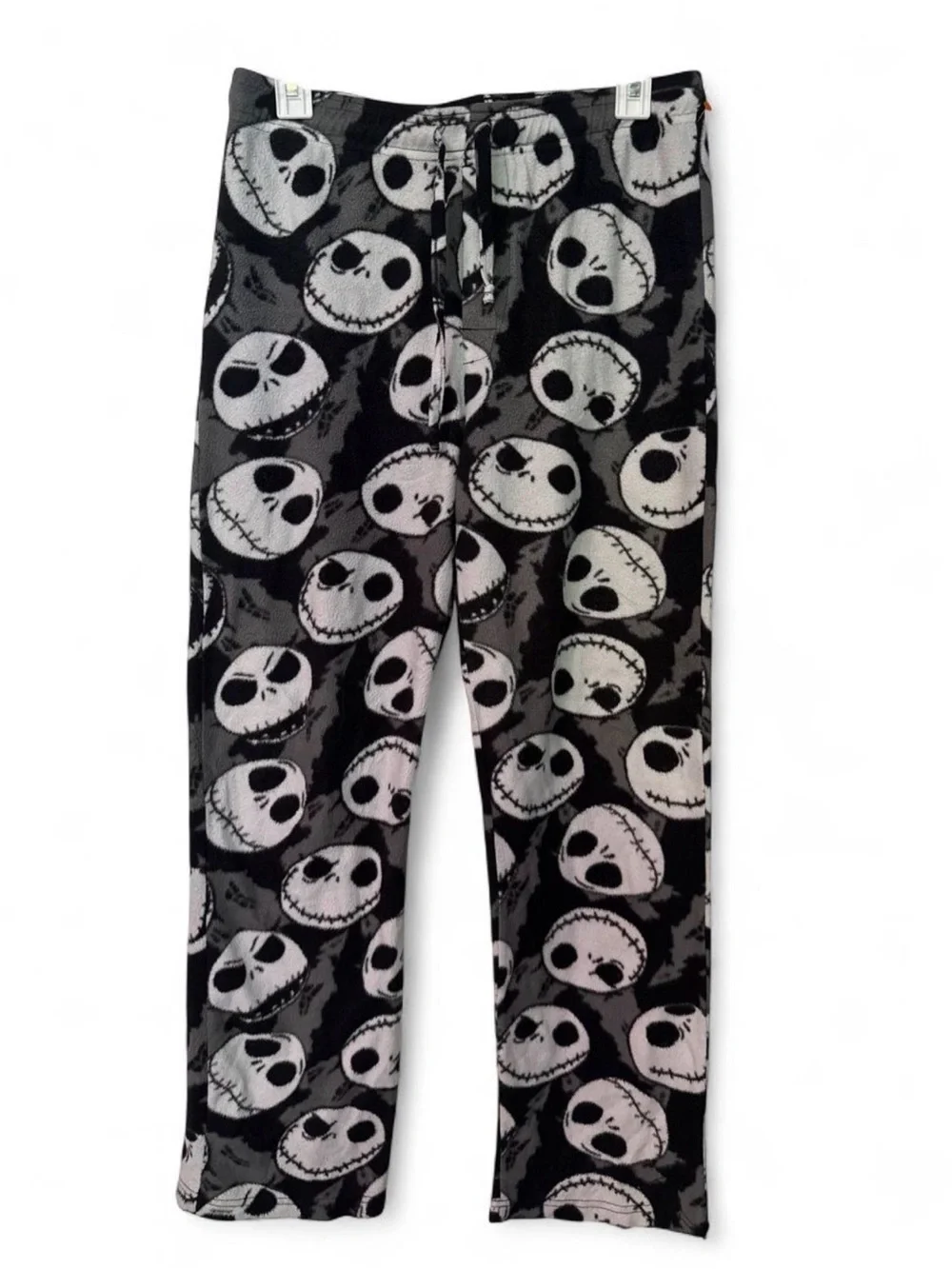 Disney Jack Skellington Black & Gray Fleece Pajama Pants